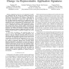 Analysis of application performance and its change via representative application signatures