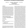 Combining supervised and unsupervised monitoring for fault detection in distributed computing systems