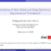 Complexity of semi-stable and stage semantics in argumentation frameworks