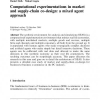 Computational experimentations in market and supply-chain co-design: a mixed agent approach