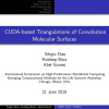 CUDA-based triangulations of convolution molecular surfaces