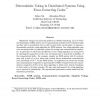 Deterministic Voting in Distributed Systems Using Error-Correcting Codes