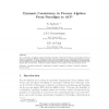 Dynamic consistency in process algebra: From Paradigm to ACP