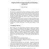 Empirical Software Engineering Research Roadmap Introduction