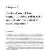 Estimation of the signal-to-noise ratio with amplitude modulation spectrograms