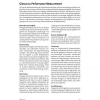 Glossar zu Performance Measurement