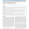 Improving pan-genome annotation using whole genome multiple alignment