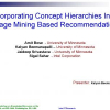 Incorporating Concept Hierarchies into Usage Mining Based Recommendations