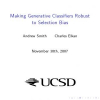 Making generative classifiers robust to selection bias