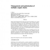 Management and optimization of multiple supply chains