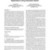 Mining linguistic cues for query expansion: applications to drug interaction search