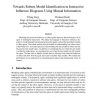 Model identification in interactive influence diagrams using mutual information