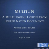 MultiUN: A Multilingual Corpus from United Nation Documents