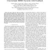 On optimal training and beamforming in uncorrelated MIMO systems with feedback