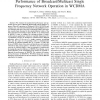On the Impact of Coarse Synchronization on the Performance of Broadcast/Multicast Single Frequency Network Operation in WCDMA