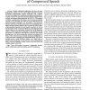 Perception-based partial encryption of compressed speech