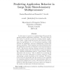 Predicting Application Behavior in Large Scale Shared-memory Multiprocessors