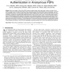 Pseudo Trust: Zero-Knowledge Authentication in Anonymous P2Ps
