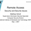 Remote Access Security Issues
