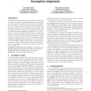 Retrieval system evaluation: automatic evaluation versus incomplete judgments