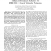 Simulation-Based Performance Evaluation of Enhanced Broadcast Schemes for IEEE 802.11-Based Vehicular Networks