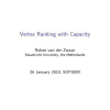 Vertex Ranking with Capacity